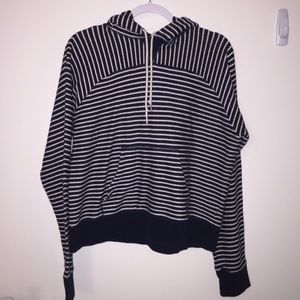 J. Crew Striped Terry Hoodie